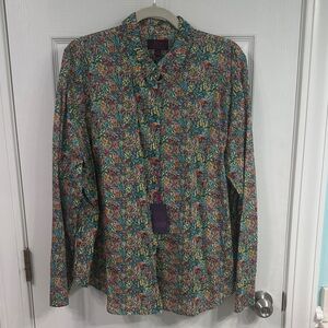 NWT J. Crew button down shirt in Liberty print/fabric.  Size 20.  100% cotton.